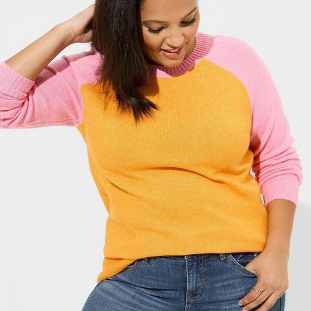 Torrid size 1 pink orange sweater‎